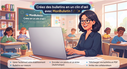 Illustration Enseignante MonBulletin